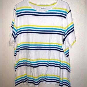 ❤️ 3 for $10 must bundle 3 
Croft & Barrow Striped Short Sleeve Tee